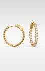 Gold Inside Out Diamond Hoop Earrings 2.50ct | Noahs Fine Jewelry & Watches