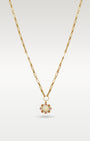 Gold Opal Paperclip Chain Pendant Necklace | Noahs Fine Jewelry & Watches