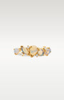 Yellow Gold Opal & Diamond Cluster Ring | Noah's Fine Jewelry Dallas, Texas