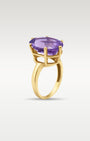14k Yellow Gold Oval Amethyst Ring | Noah's Fine Jewelry Frisco
