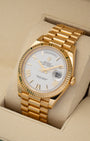 White Roman Rolex Day-Date 228238 | Noahs Fine Watches & Jewelry TX