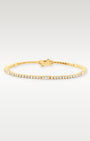Yellow Gold Round & Baguette Tennis Bracelet | Noah's Fine Jewelry DFW, Texas