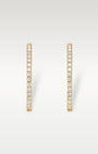 Yellow Gold Inside Out Diamond Hoop Earrings | Noah's Fine Jewelry Dallas