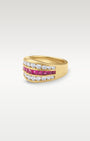 18k Yellow Gold Ruby and Diamond Ring | Noah's Fine Jewelry Frisco, TX