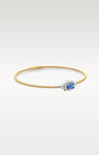 Gold Sapphire Diamond Flex Bangle Bracelet | Noah's Fine Jewelry and Watches Dallas