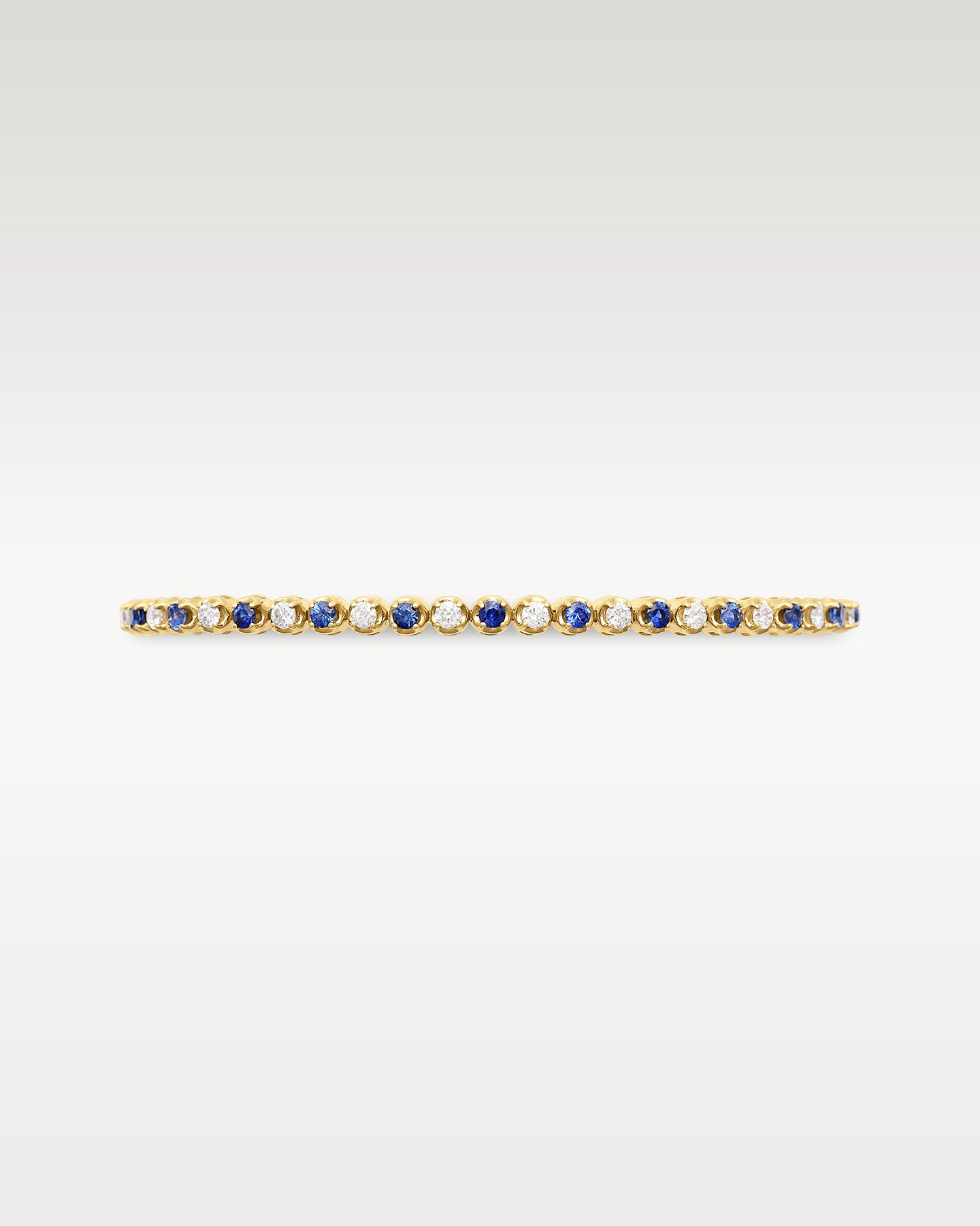 Yellow Gold Sapphire Diamond Tennis Bracelet | Noah's Fine Watches and Jewelry DFW