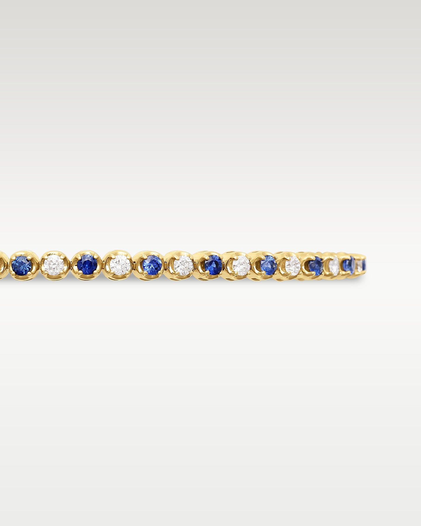 Yellow Gold Sapphire Diamond Tennis Bracelet | Noah's Fine Watches and Jewelry DFW