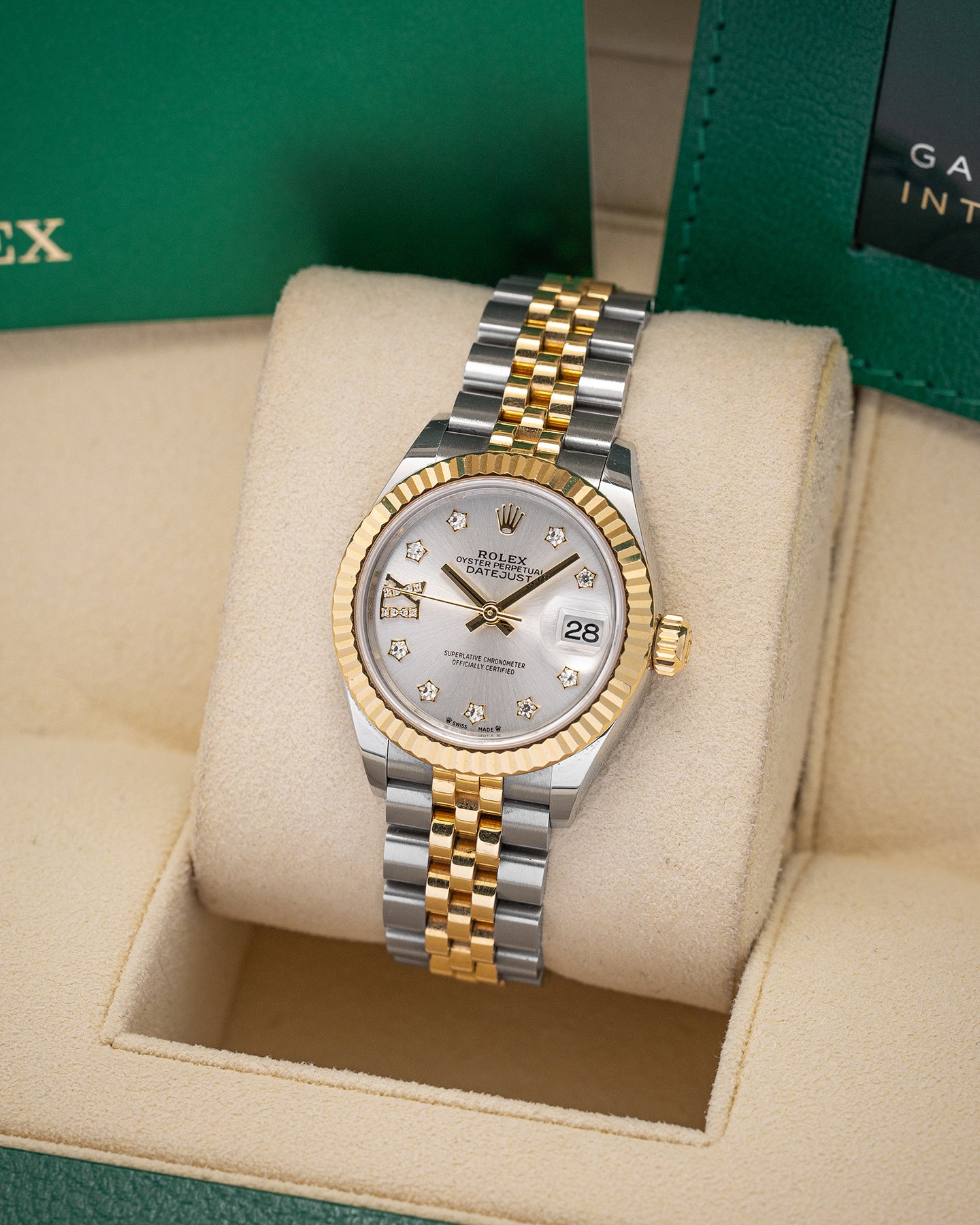 Rolex Datejust 279173 Silver Diamond Dial Watch | Noah's Fine Watches and Jewelry Dallas