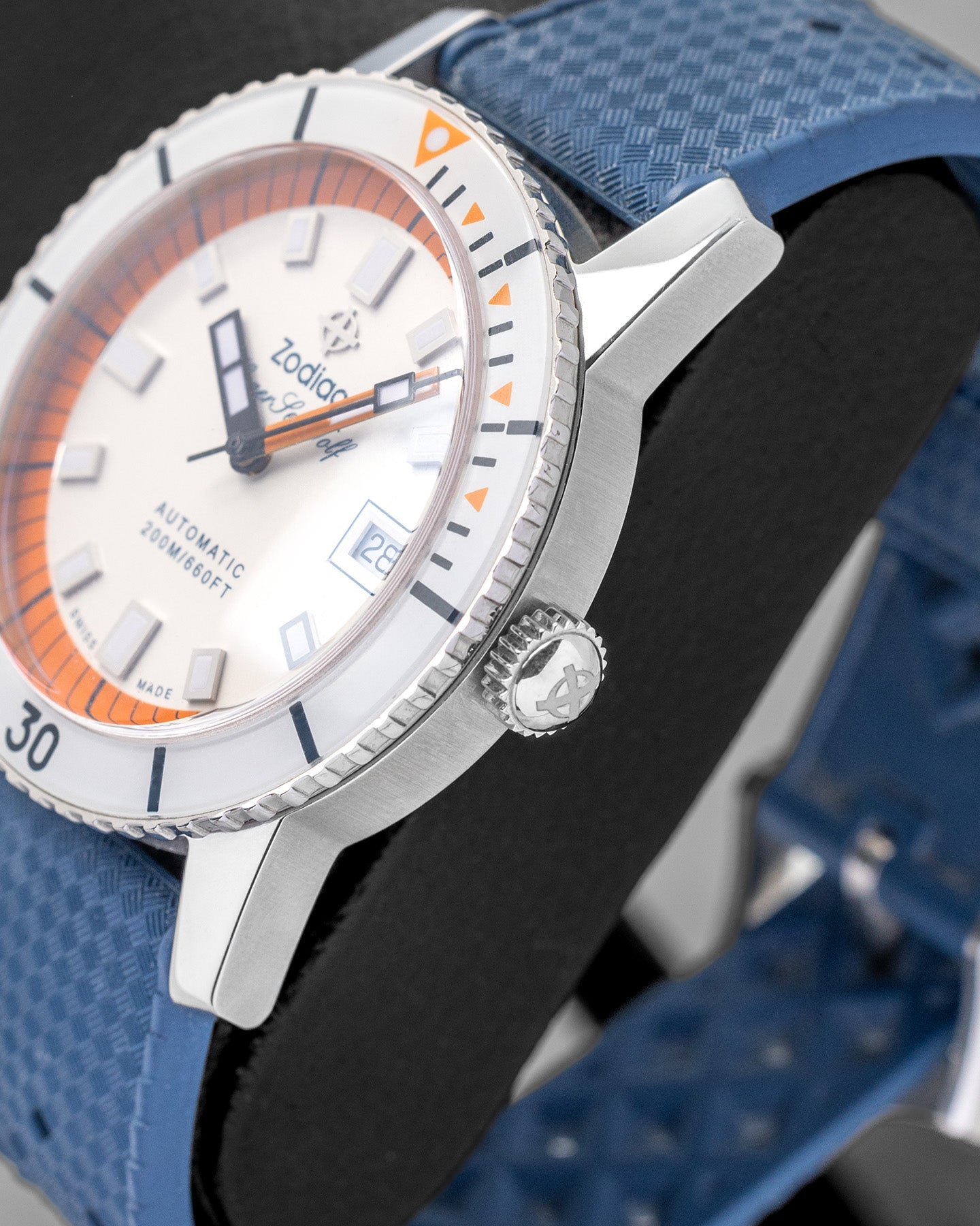 Zodiac Super Sea Wolf Z09270 Orange White Watch | Noah's Fine Watches and Jewelry Dallas