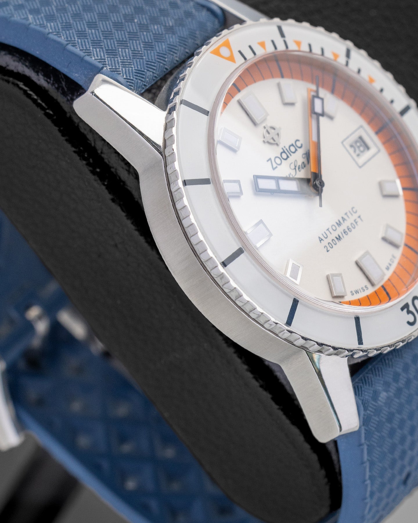 Zodiac Super Sea Wolf Z09270 Orange White Watch | Noah's Fine Watches and Jewelry Dallas