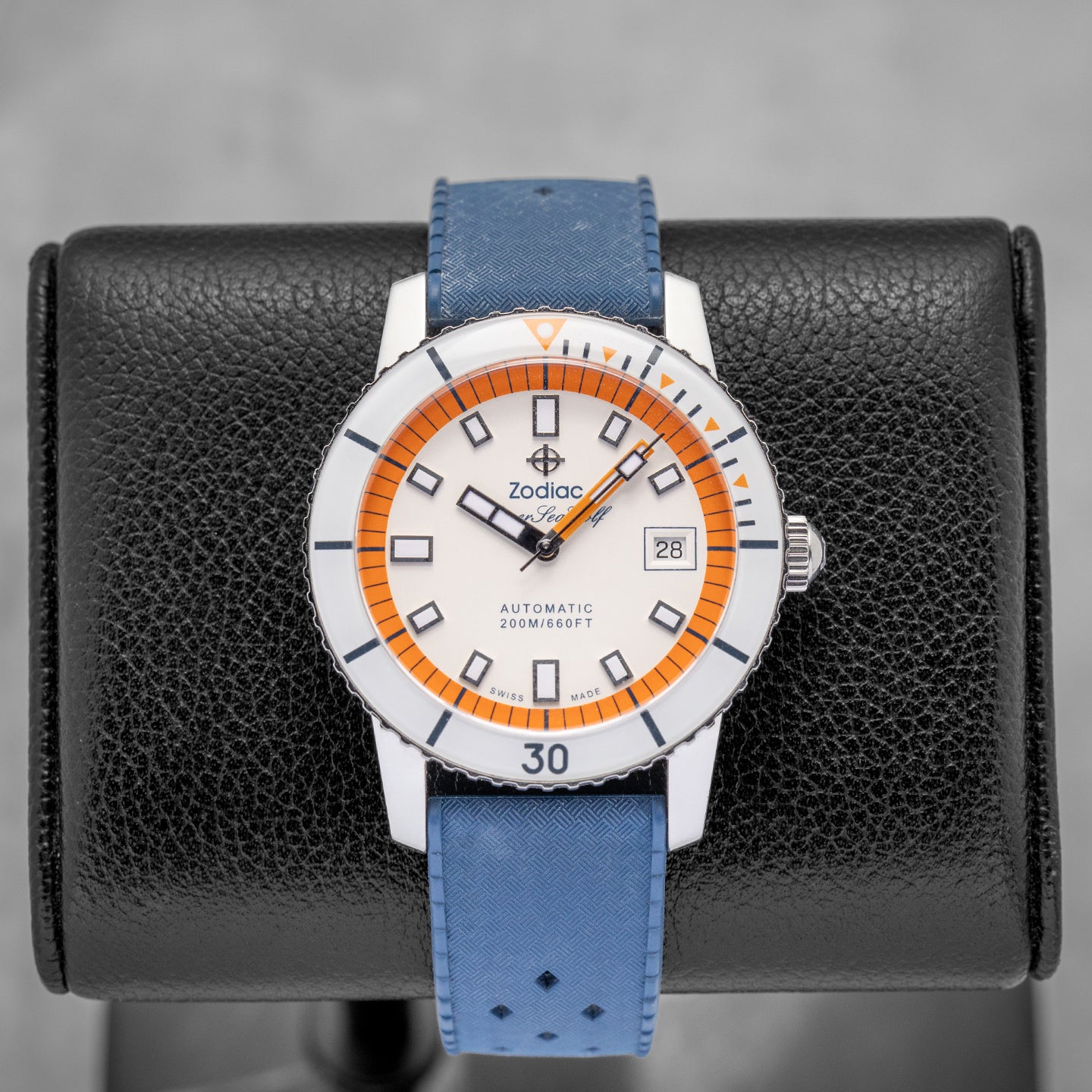 Zodiac Super Sea Wolf Z09270 Orange White Watch | Noah's Fine Watches and Jewelry Dallas