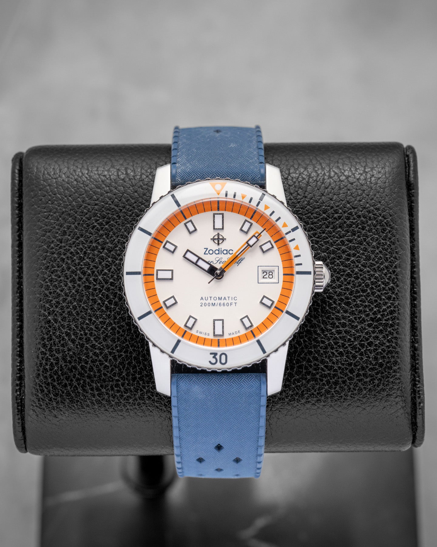 Zodiac Super Sea Wolf Z09270 Orange White Watch | Noah's Fine Watches and Jewelry Dallas