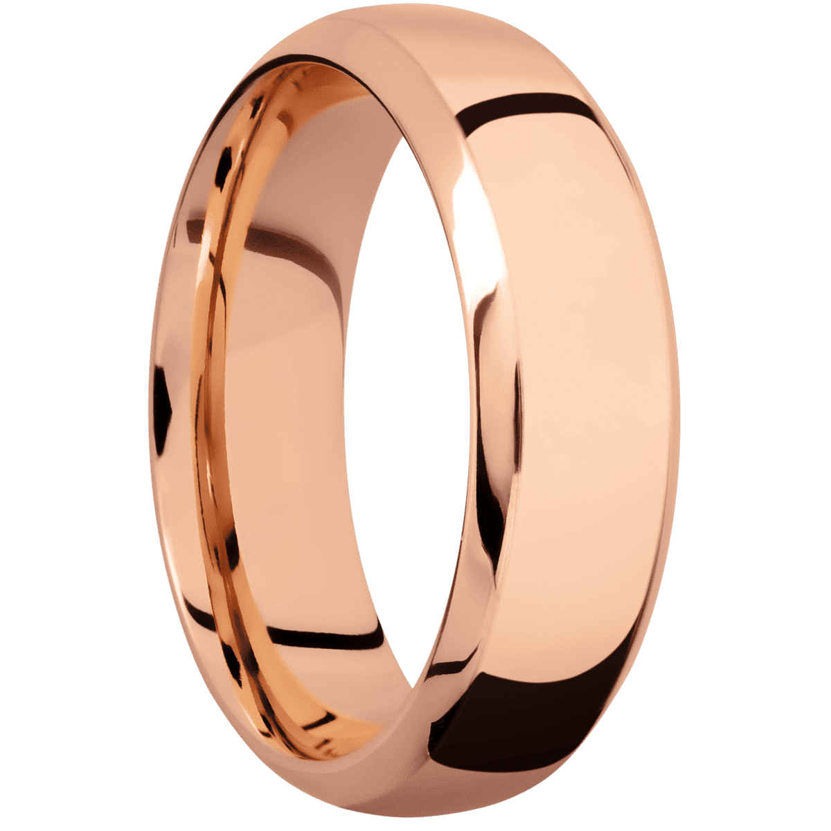 10K Rose Gold + Polish , Polish Finish
