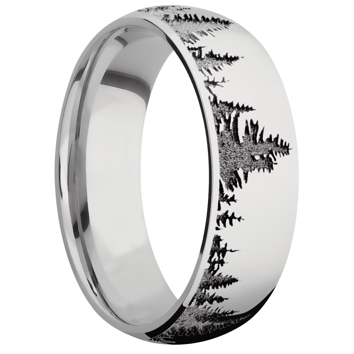 14K White Gold + Polish Finish