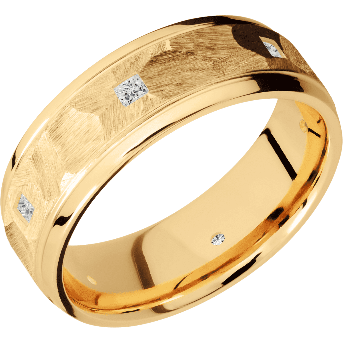 10K Yellow Gold + Rock , Polish Finish