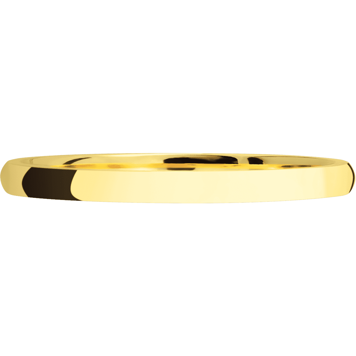 18K Yellow Gold + Polish Finish