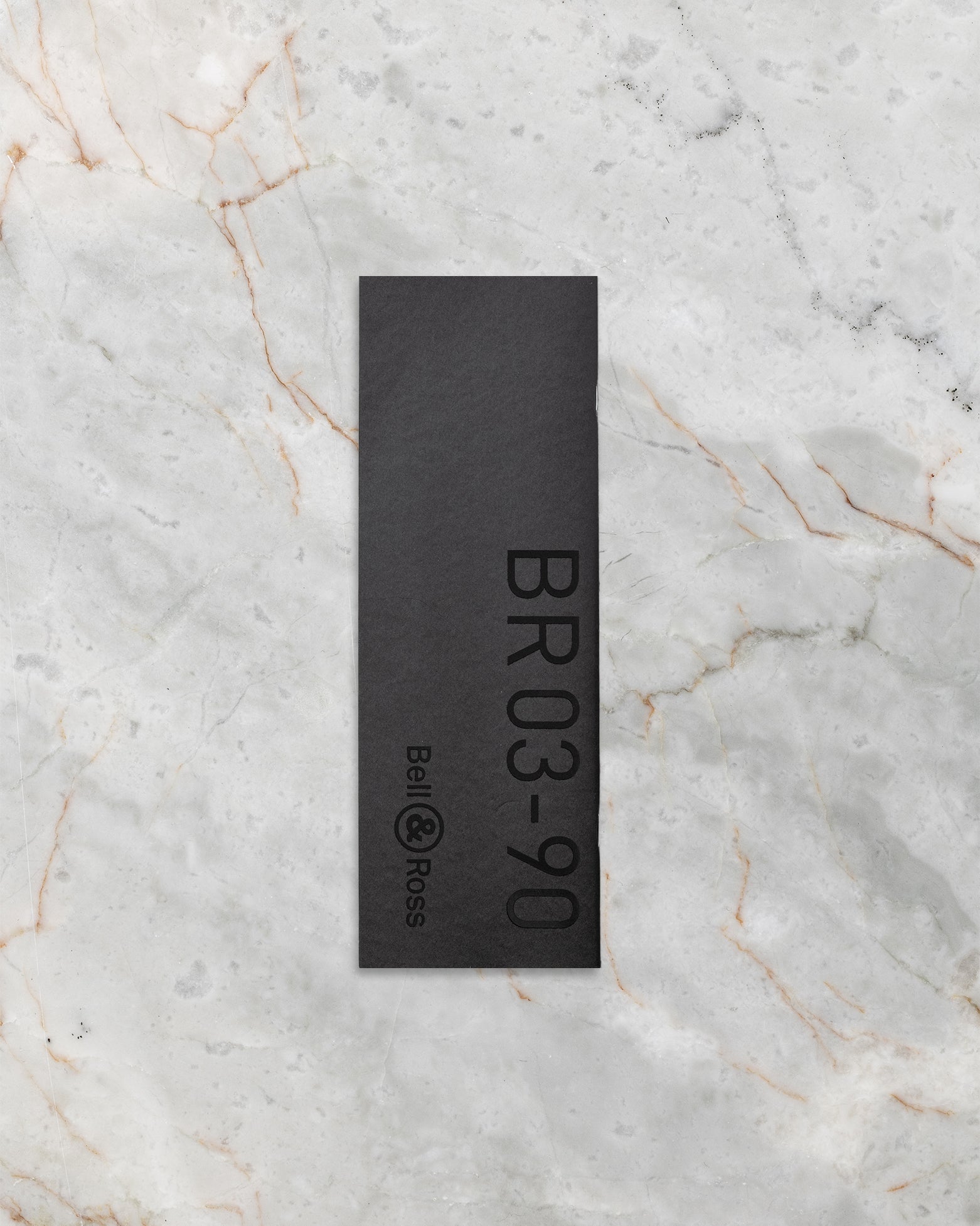 Official black Bell and Ross protective tool sleeve containing the specialized band change hex wrenches