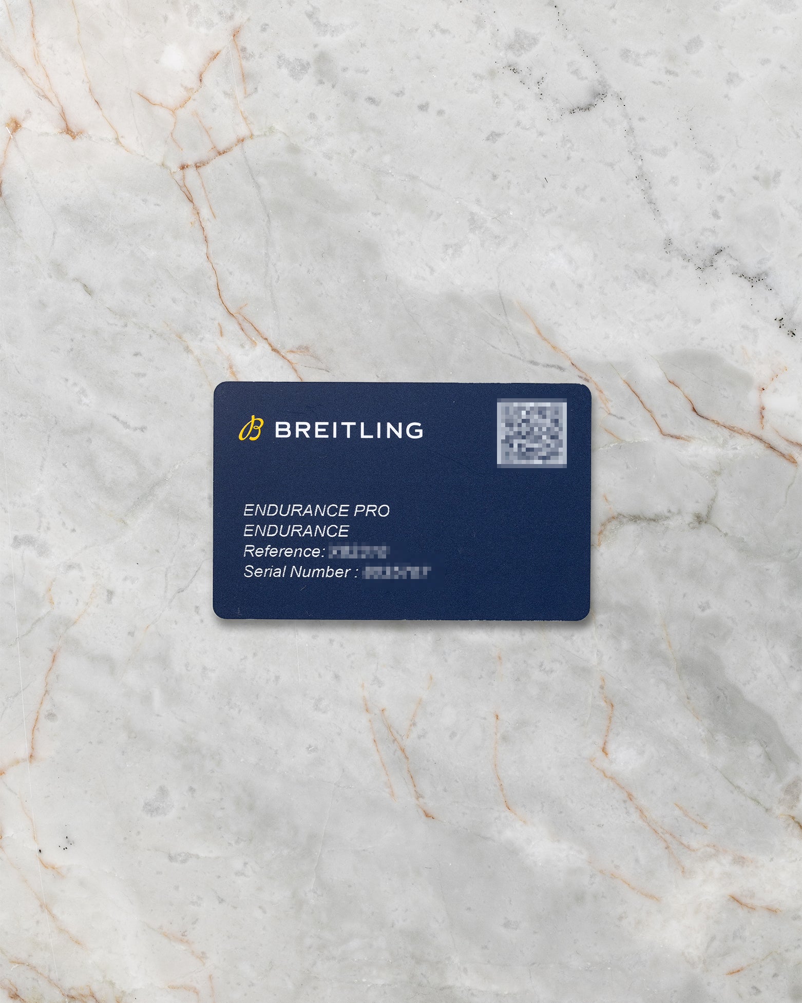 Breitling digital warranty card and papers for Endurance Pro reference X82310D91B1S1