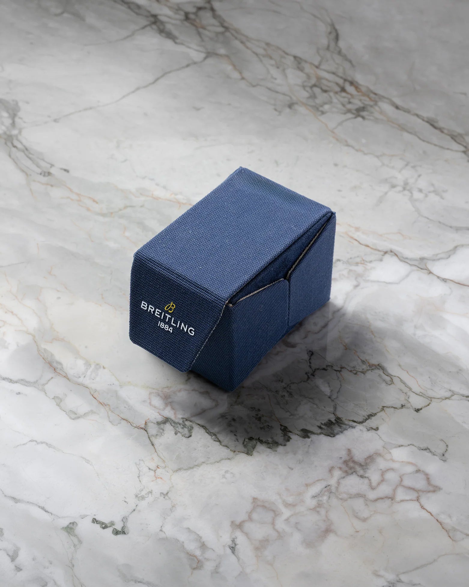 Original Breitling blue presentation travel box available at Noah's Fine Watches & Jewelry in Dallas, TX