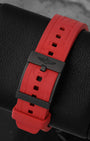 Red Diver Pro III rubber strap with Breitlight double tang buckle for Breitling Endurance Pro 44