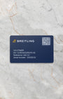 Original Breitling digital international warranty card with QR code included with pre-owned Navitimer B01 Chronograph 43 AB0138