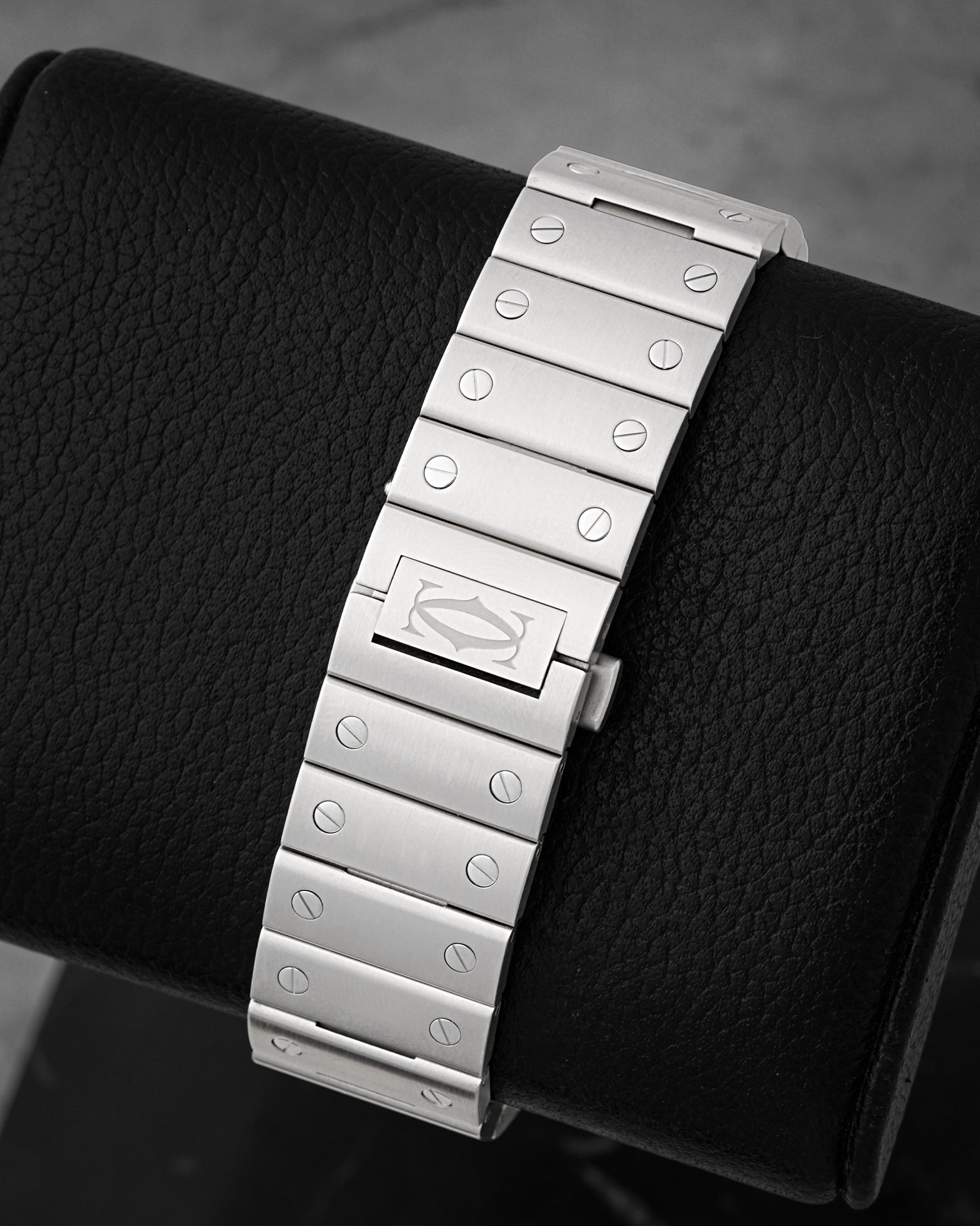 Cartier Santos stainless steel SmartLink bracelet with double folding deployant clasp