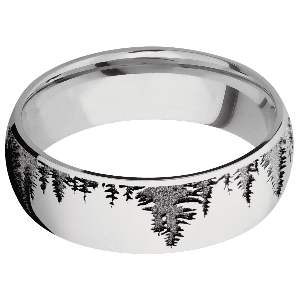 14K White Gold + Polish Finish