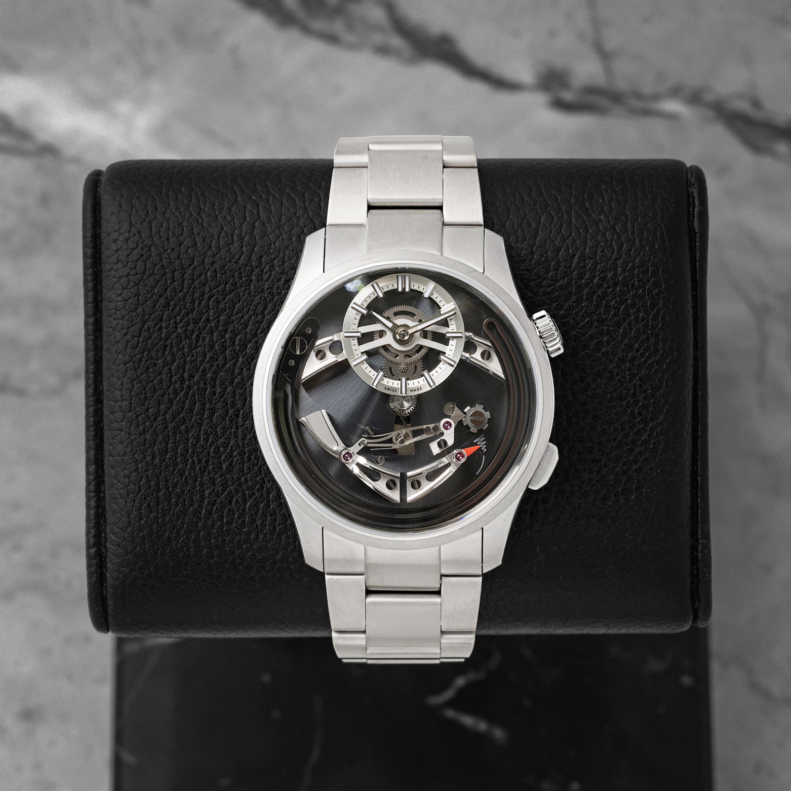 Pre-owned 2024 Christopher Ward C1 Bel Canto Nero C01-41APT0-T00K0 titanium chiming watch at Noah's Fine Watches & Jewelry in Dallas, TX