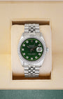 aftermarket diamond Rolex Datejust 36 1603 | Noah's Fine Watches & Jewelry