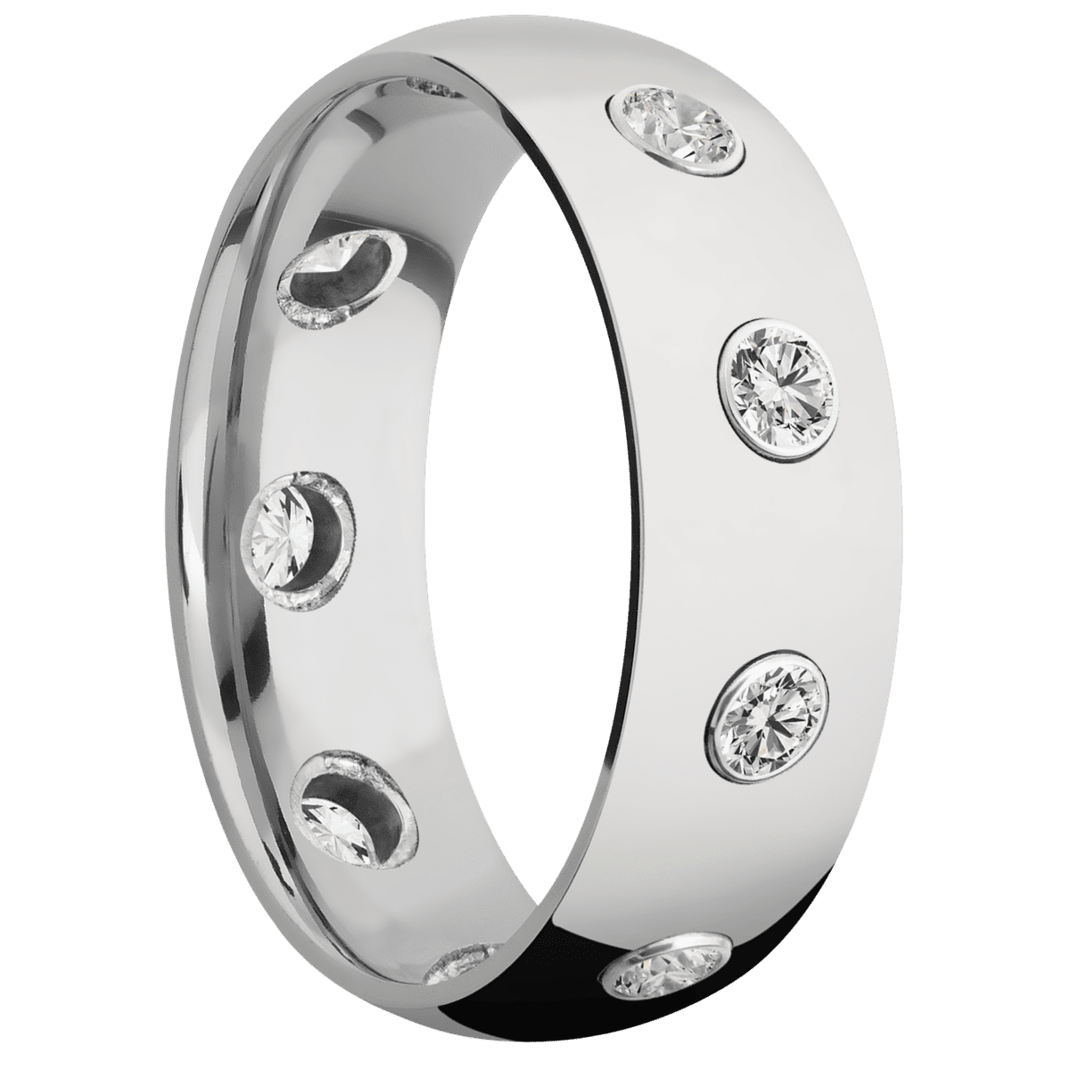 Palladium Silver + Polish Finish