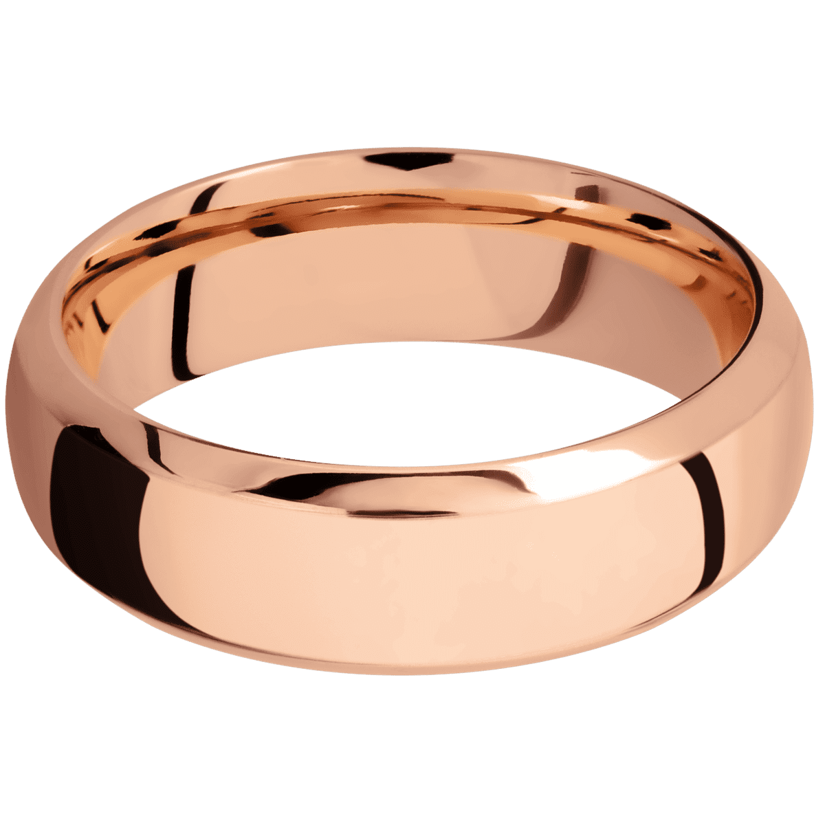 10K Rose Gold + Polish , Polish Finish