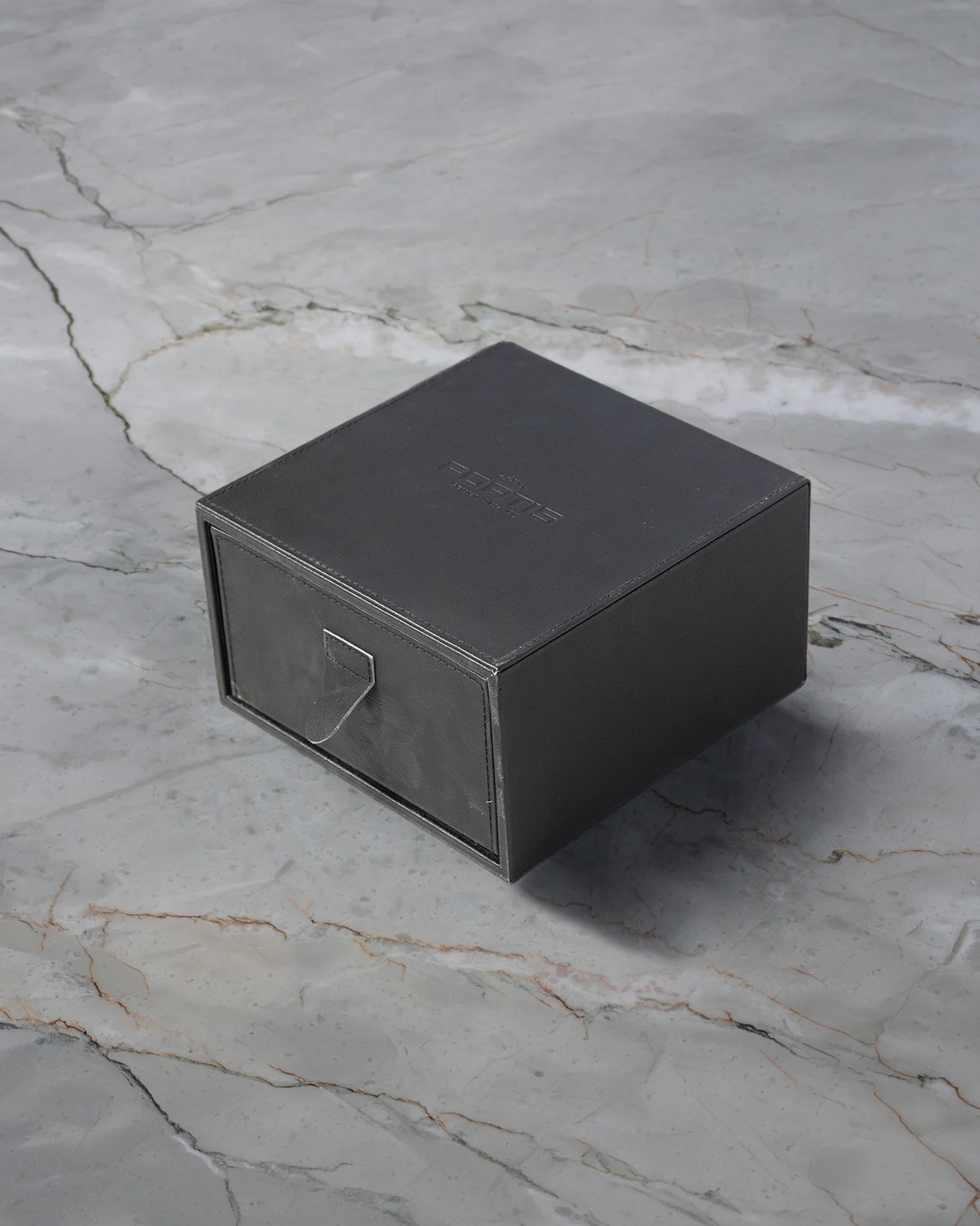 Original black presentation watch box for Fortis B-42 Diver Chronograph Alarm 641.10.170 from Noah's Fine Watches & Jewelry