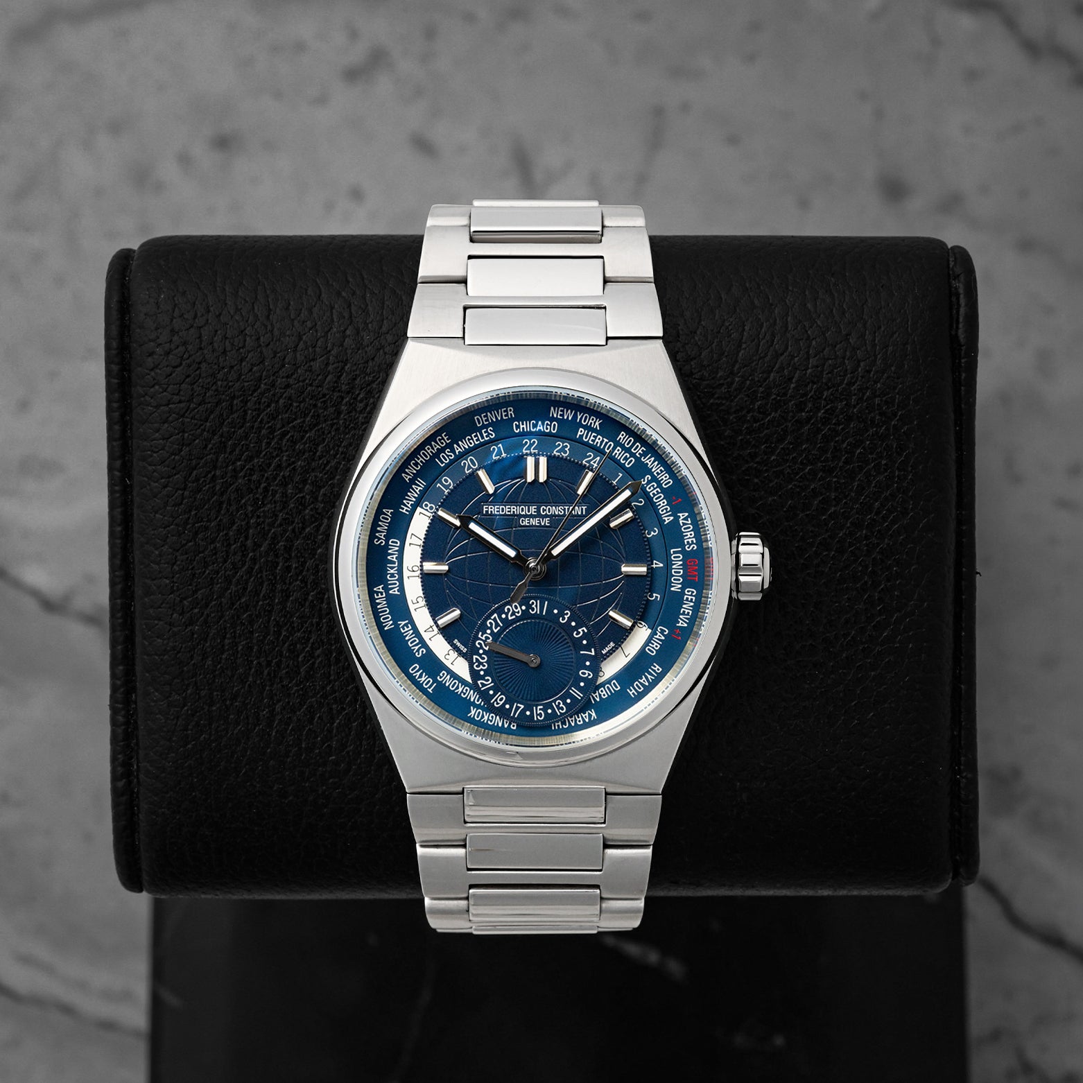 Frederique Constant Highlife Worldtimer Manufacture FC-718N4NH6B | Noah's Fine Watches & Jewelry