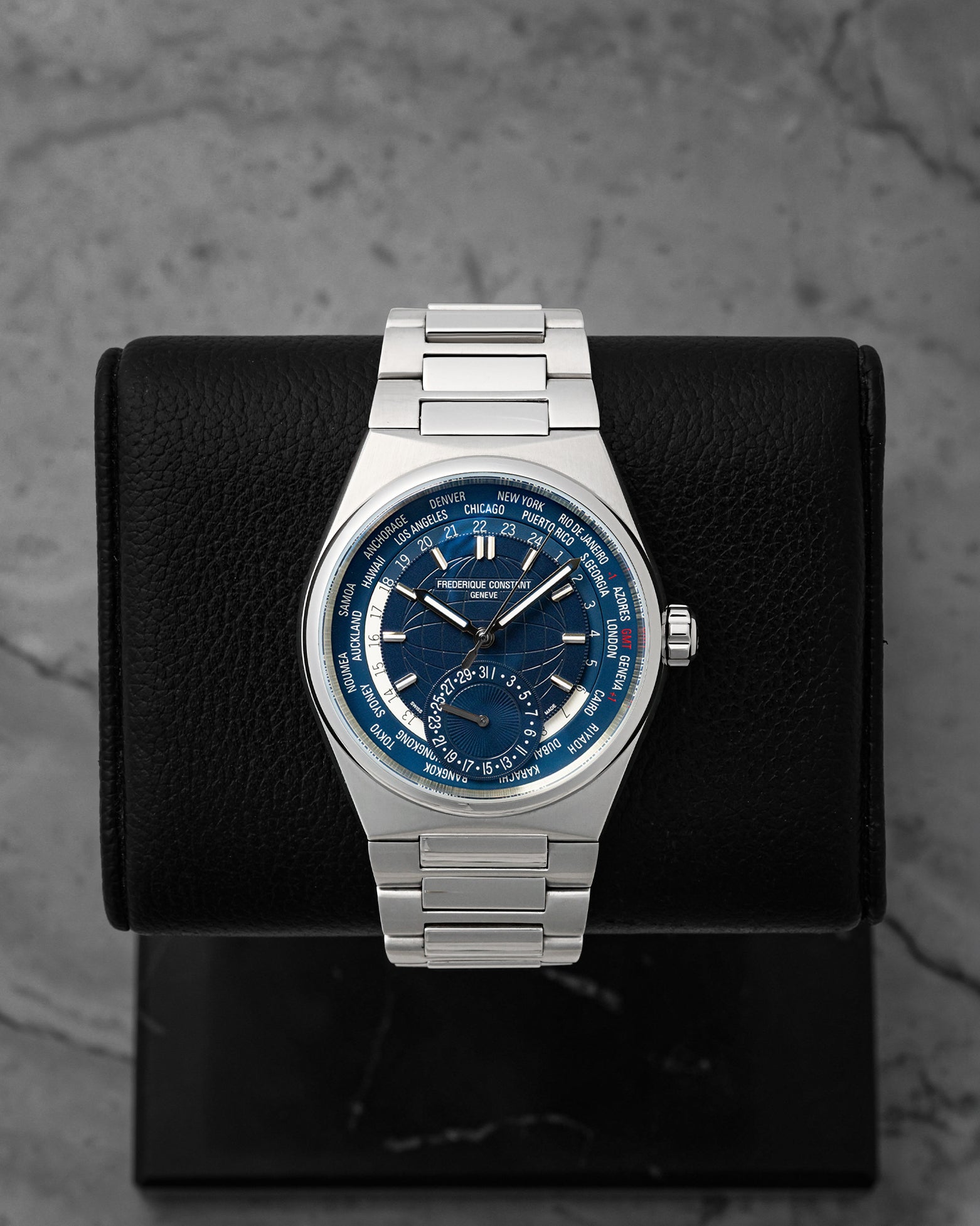Frederique Constant Highlife Worldtimer Manufacture FC-718N4NH6B | Noah's Fine Watches & Jewelry