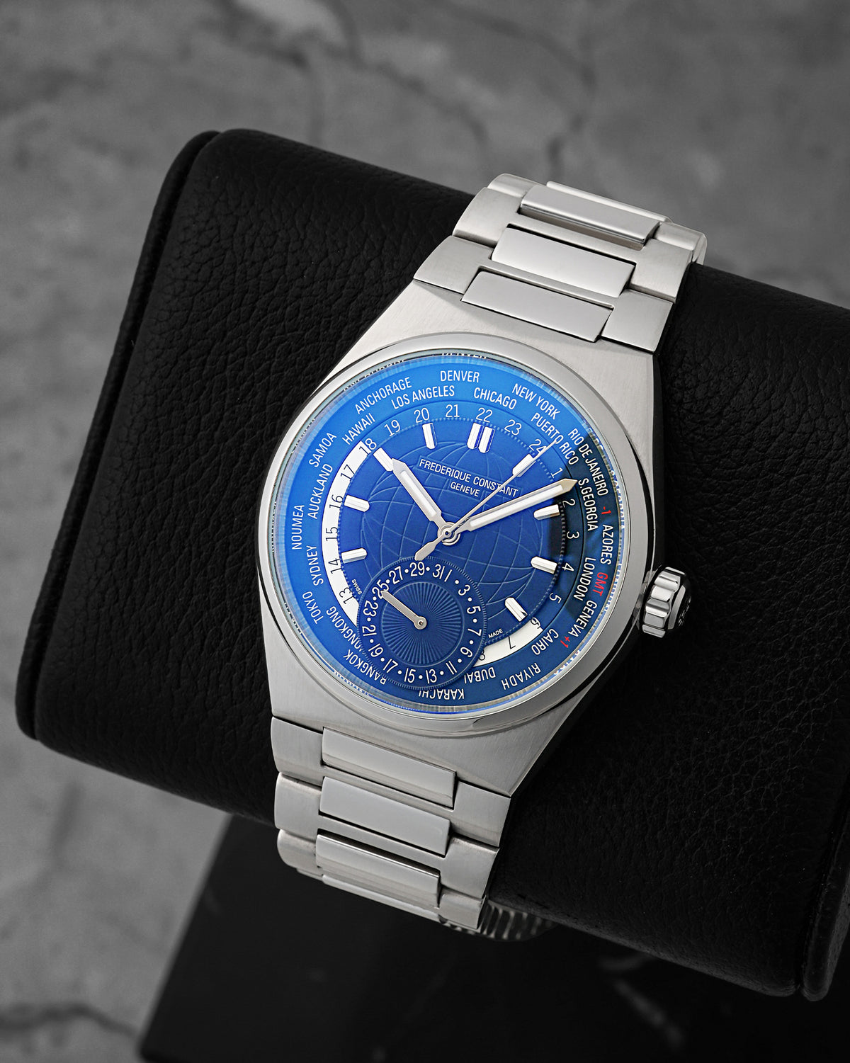 Frederique Constant Highlife Worldtimer Manufacture FC-718N4NH6B | Noah's Fine Watches & Jewelry