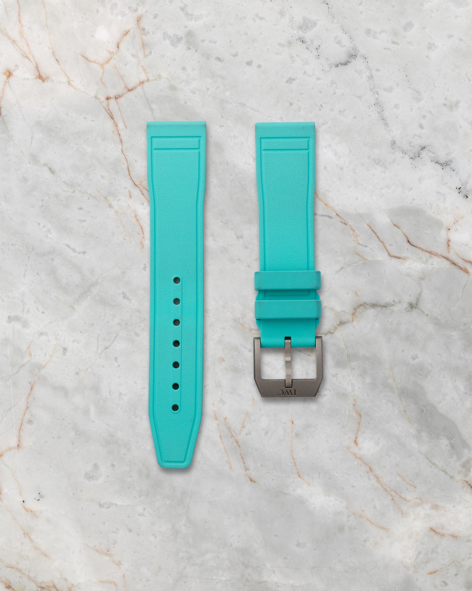 Additional Petronas Green rubber strap with EasX-CHANGE system for IWC IW388108