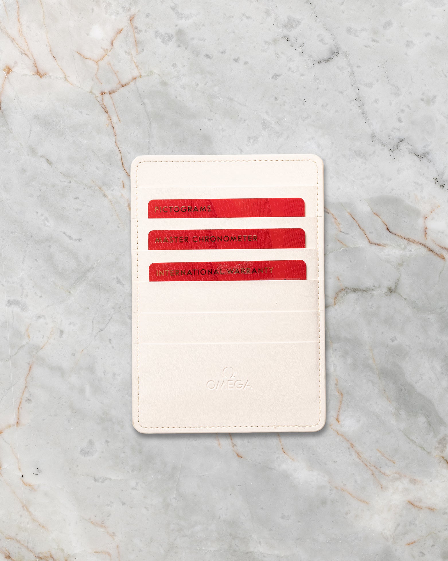 Omega Master Chronometer warranty cards and pictograms included with reference 210.90.42.20.01.003