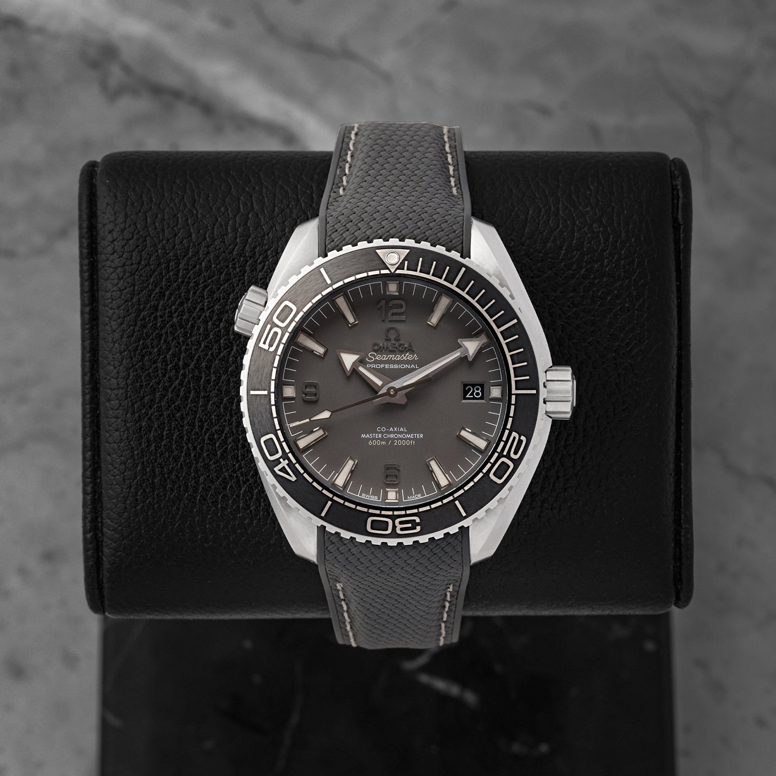 Omega Seamaster Planet Ocean 600M 43.5mm grey dial watch reference 215.32.44.21.01.002 at Noah's Fine Watches & Jewelry Dallas