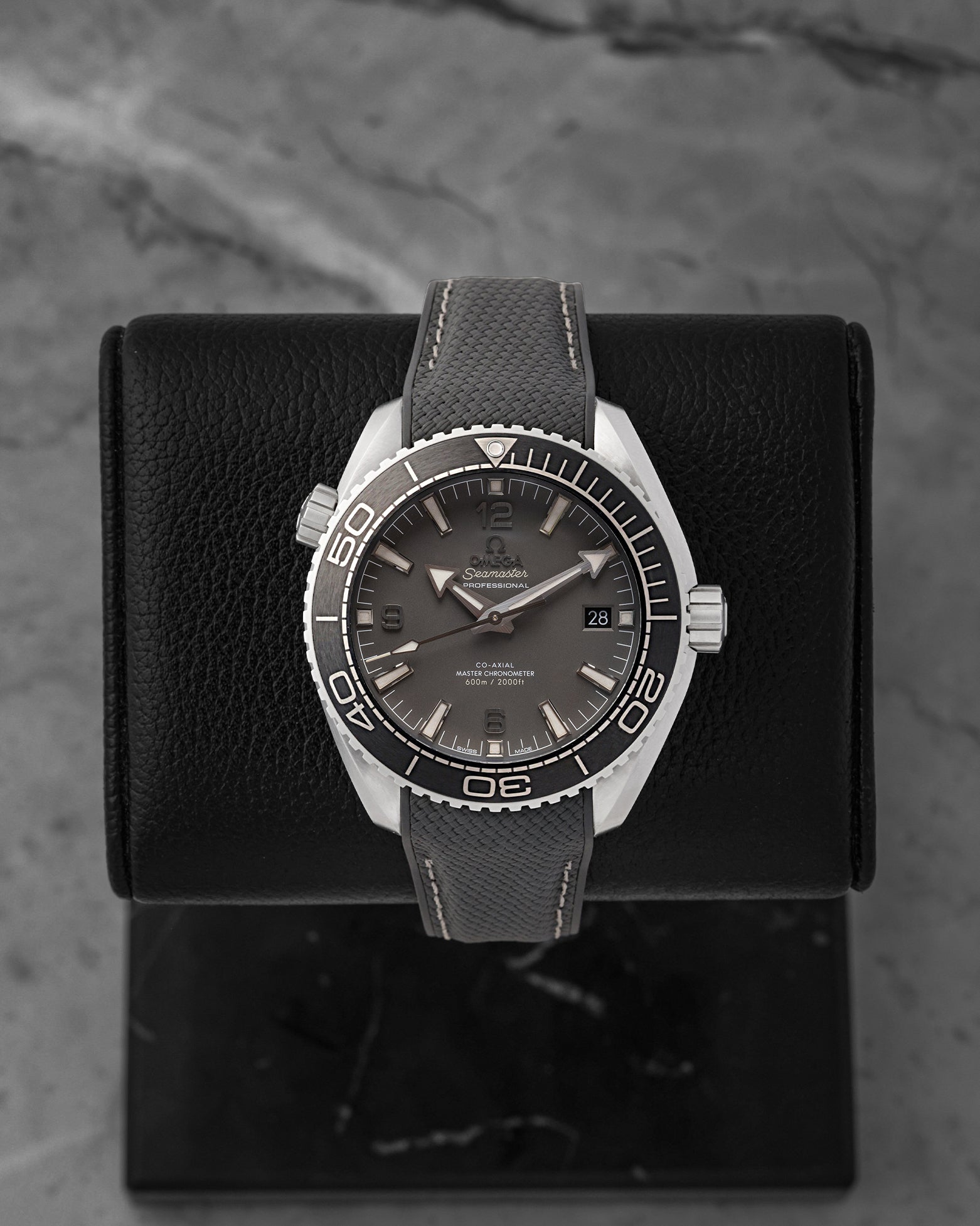 Omega Seamaster Planet Ocean 600M 43.5mm grey dial watch reference 215.32.44.21.01.002 at Noah's Fine Watches & Jewelry Dallas