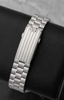 Stainless steel five-arched-links bracelet with folding clasp for Omega Speedmaster Moonwatch 310.30.42.50.01.004