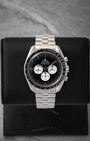 Preowned 2026 Omega Speedmaster Moonwatch Professional Reverse Panda reference 310.30.42.50.01.004 with white subdials at Noah's Fine Watches & Jewelry in Dallas, Texas