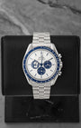 Pre owned Omega Speedmaster Silver Snoopy Award 50th Anniversary 310.32.42.50.02.001 at Noah's Fine Watches & Jewelry in Dallas, TX