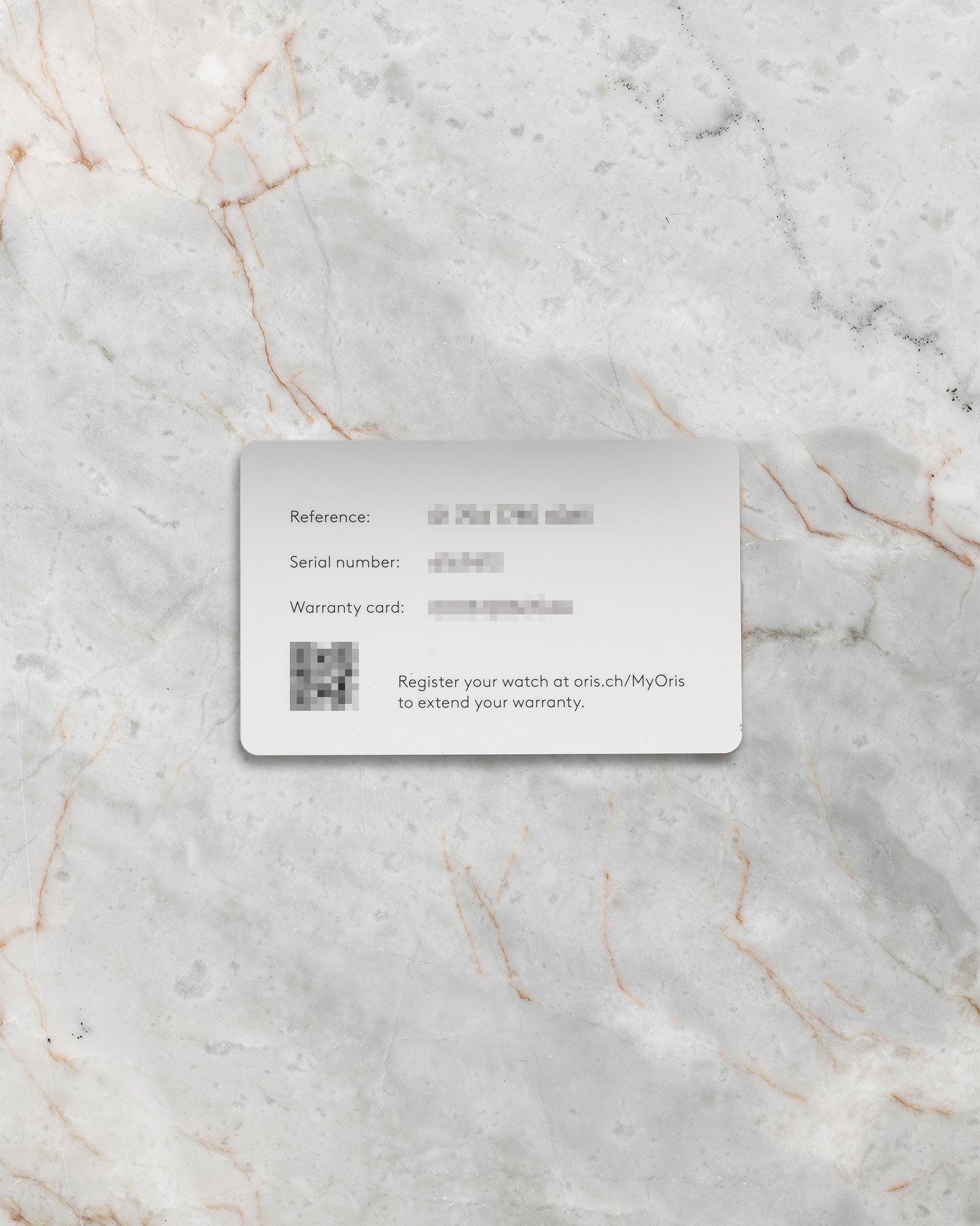 Original Oris international warranty card included with pre-owned Big Crown Pointer Date 01 754 7785 4065