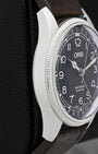 Side profile view of the 40mm stainless steel case for Oris Big Crown Pointer Date Waldenburgerbahn 01 754 7785 4084