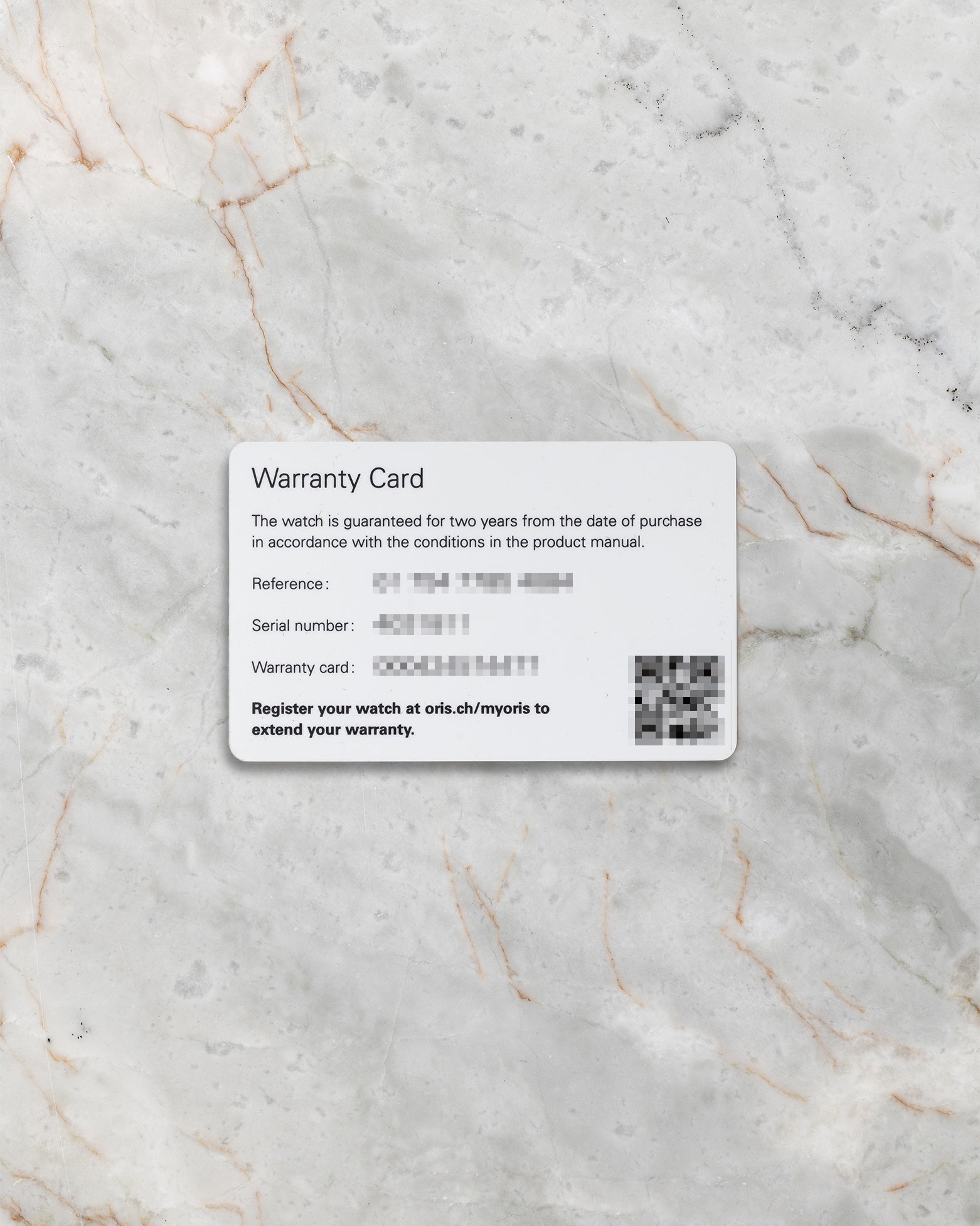 Original Oris international warranty card included with pre-owned Big Crown Pointer Date Waldenburgerbahn