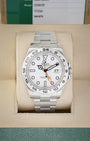 Pre owned 2016 Rolex Explorer II Polar white dial reference 216570 at Noah's Fine Watches & Jewelry Dallas