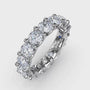 360-degree product video of the Fana W6139 14k white gold 3.6ct smooth diamond eternity band, displaying its full-circle brilliance and shared-prong layout at Noah's Fine Watches & Jewelry