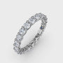 360-degree product video of the Fana W6136 14k white gold 1.98ct woven diamond eternity band, highlighting its side profile detailing and full-circle sparkle at Noah's Fine Watches & Jewelry.
