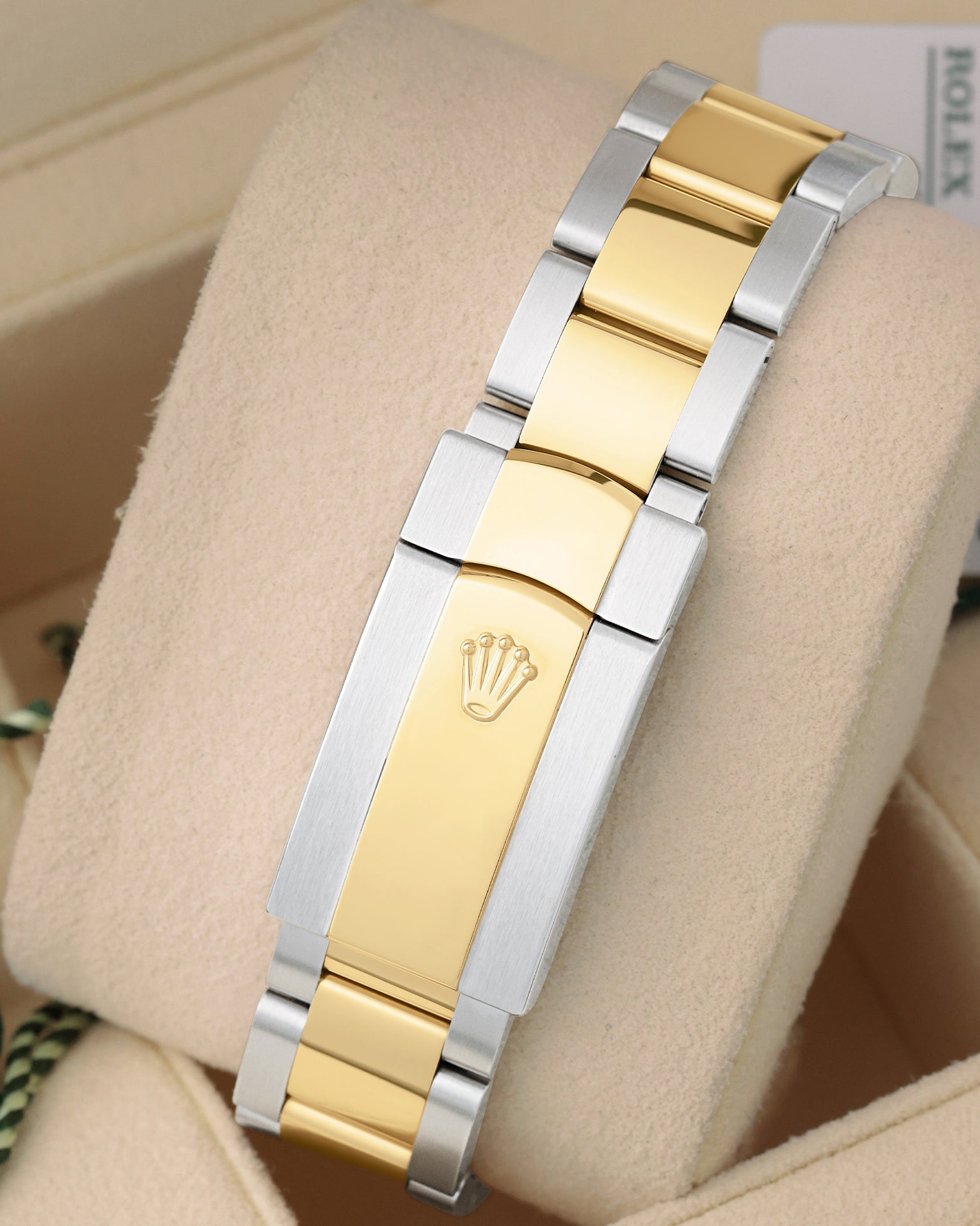 Two-tone 18k yellow gold and Oystersteel bracelet with folding Oysterclasp for Rolex Datejust 36 126203