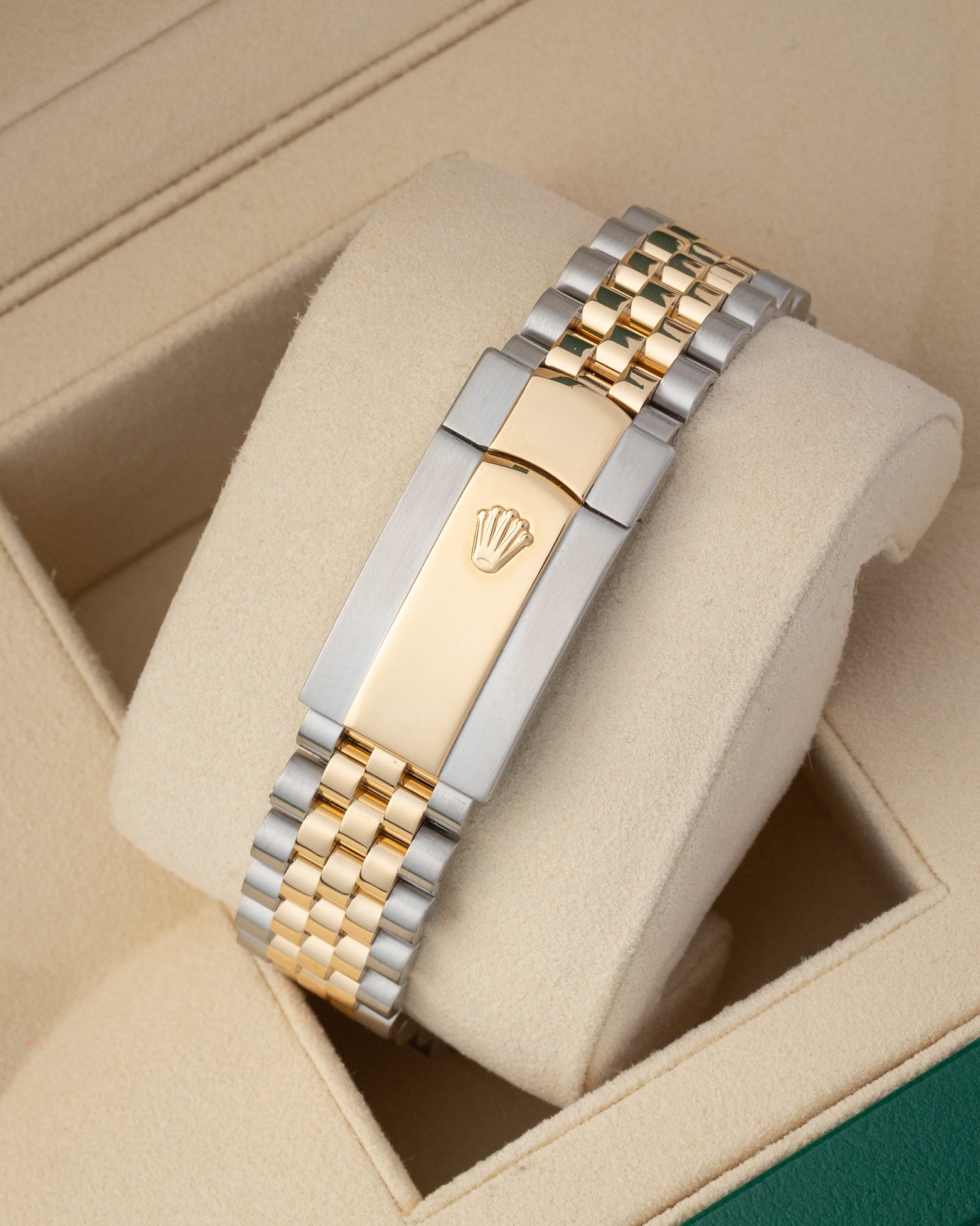 Two tone 18k yellow gold and stainless steel Jubilee bracelet with Oysterclasp for Rolex Datejust 41 reference 126333
